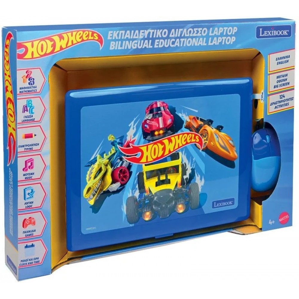 LEXIBOOK ΔΙΓΛΩΣΣΟ LAPTOP HOT WHEELS (JC598HWi8)