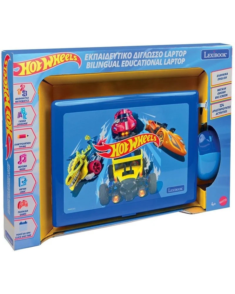 LEXIBOOK ΔΙΓΛΩΣΣΟ LAPTOP HOT WHEELS (JC598HWi8)