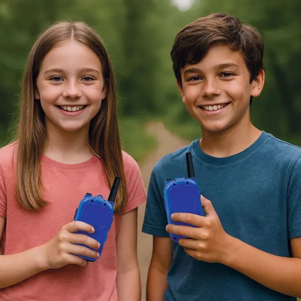 LEXIBOOK WALKIE TALKIE ΕΠΑΝΑΦΟΡΤΙΖΟΜΕΝΟΣ ΒΙΝΤΕΟ ΠΟΜΠΟΔΕΚΤΗΣ ΜΕ ΕΓΧΡΩΜΗ ΟΘΟΝΗ ΚΑΙ ΕΜΒΕΛΕΙΑ 500 ΜΕΤΡΩΝ (25.TWV10)