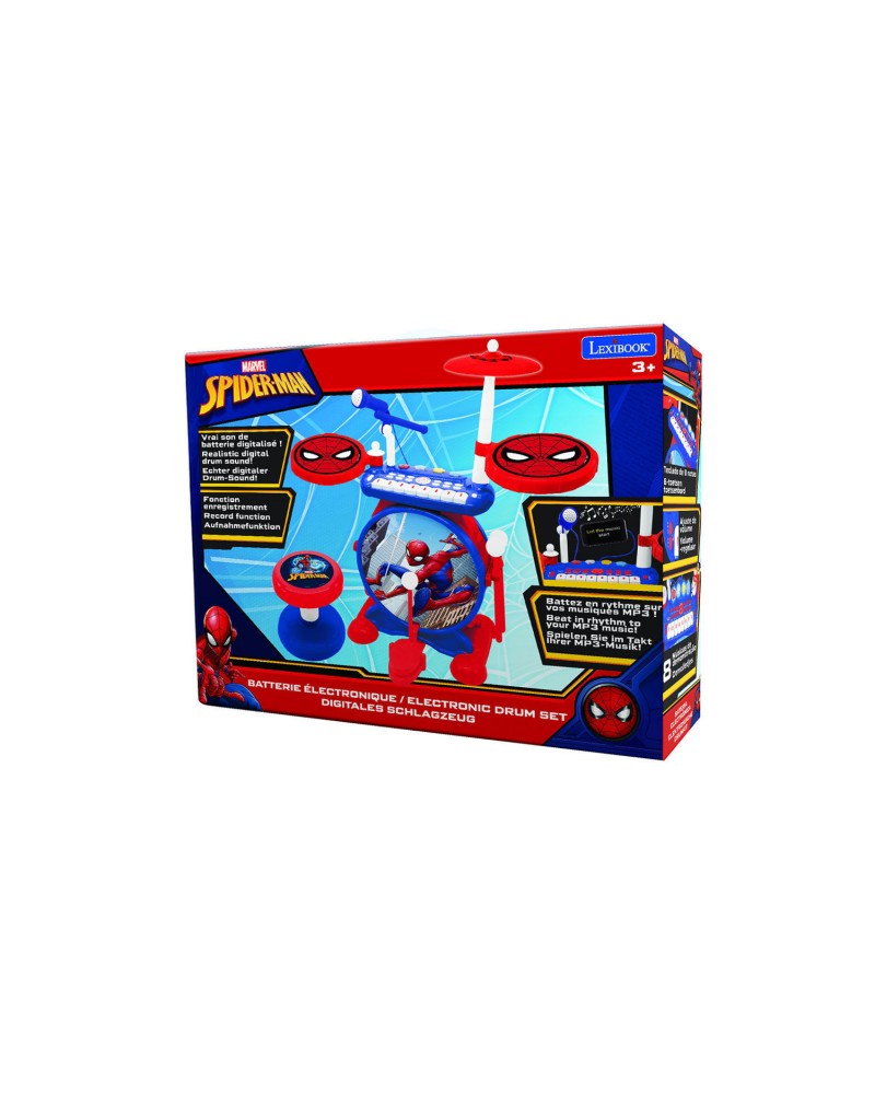 LEXIBOOK DRUMS ΚΑΙ ΠΛΗΚΤΡΑ ΜΕ ΜΙΚΡΟΦΩΝΟ SPIDERMAN (25.K610SP)