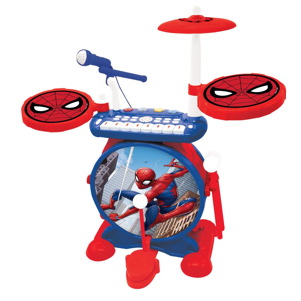 LEXIBOOK DRUMS ΚΑΙ ΠΛΗΚΤΡΑ ΜΕ ΜΙΚΡΟΦΩΝΟ SPIDERMAN (25.K610SP)