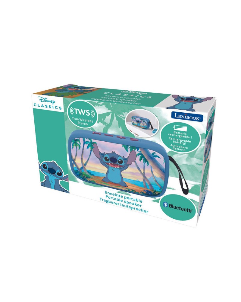 LEXIBOOK STITCH BLUETOOTH PORTABLE SPEAKER WITH FABRIC FINISH (BT018D)