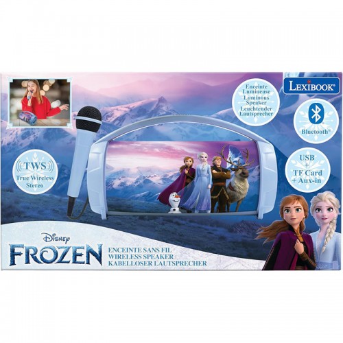 LEXIBOOK FROZEN WIRELESS BLUETOOTH ΗΧΕΊΟ ΜΕ ΦΏΤΑ & ΜΙΚΡΌΦΩΝΟ KARAOKE (BTP585FZZ)