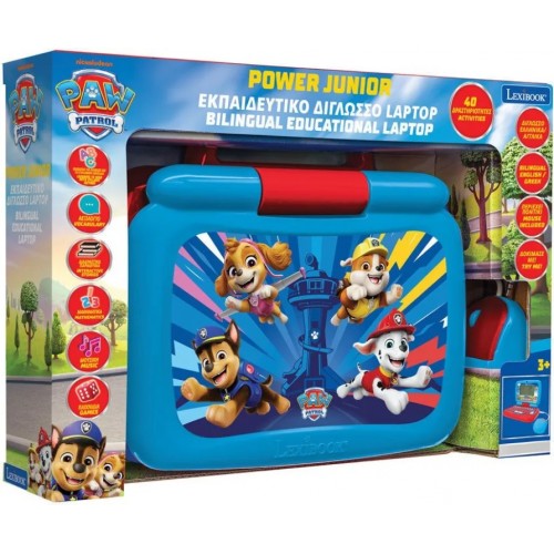 LEXIBOOK ΕΚΠΑΙΔΕΥΤΙΚΟ ΔΙΓΛΩΣΣΟ LAPTOP POWER JUNIOR PAW PATROL (JC398PAI8)