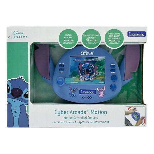 LEXIBOOK ΗΛΕΚΤΡΟΝΙΚΗ ΦΟΡΗΤΗ ΚΟΝΣΟΛΑ CYBER ARCADE DISNEY STITCH (JL3180D)