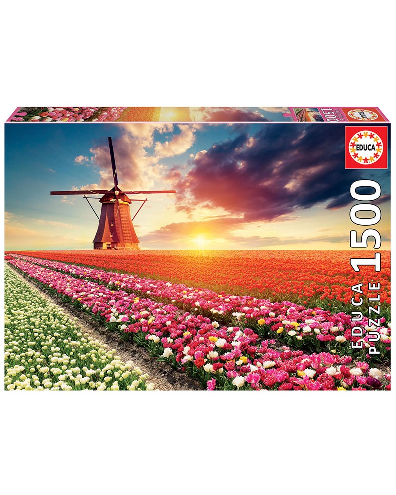 EDUCA ΠΑΖΛ 1500 ΤΕΜ Τουλίπες στην Ολλανδία (18465)