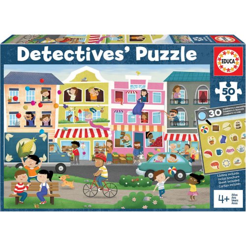 EDUCA PUZZLE 50ΤΕΜ. DETECTIVES BUSY TOWN (18894)