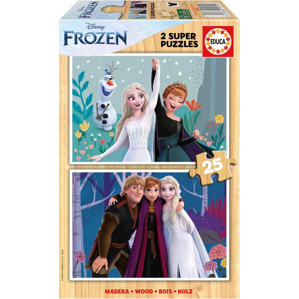 EDUCA ΠΑΖΛ 2X25 ΤΕΜ. FROZEN ΞΥΛΙΝΟ (19959)