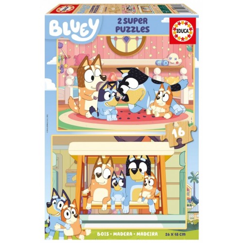 EDUCA ΠΑΖΛ ΞΥΛΙΝΟ 2X16 BLUEY (20347)