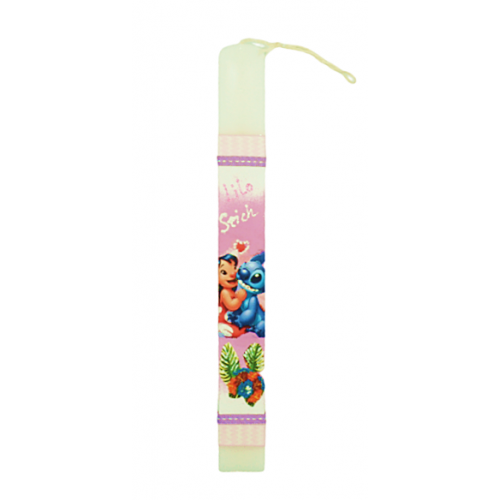 ΛΑΜΠΑΔΑ ΜΕ ΣΤΑΜΠΑ ΡΟΖ LILO & STITCH (25-328)