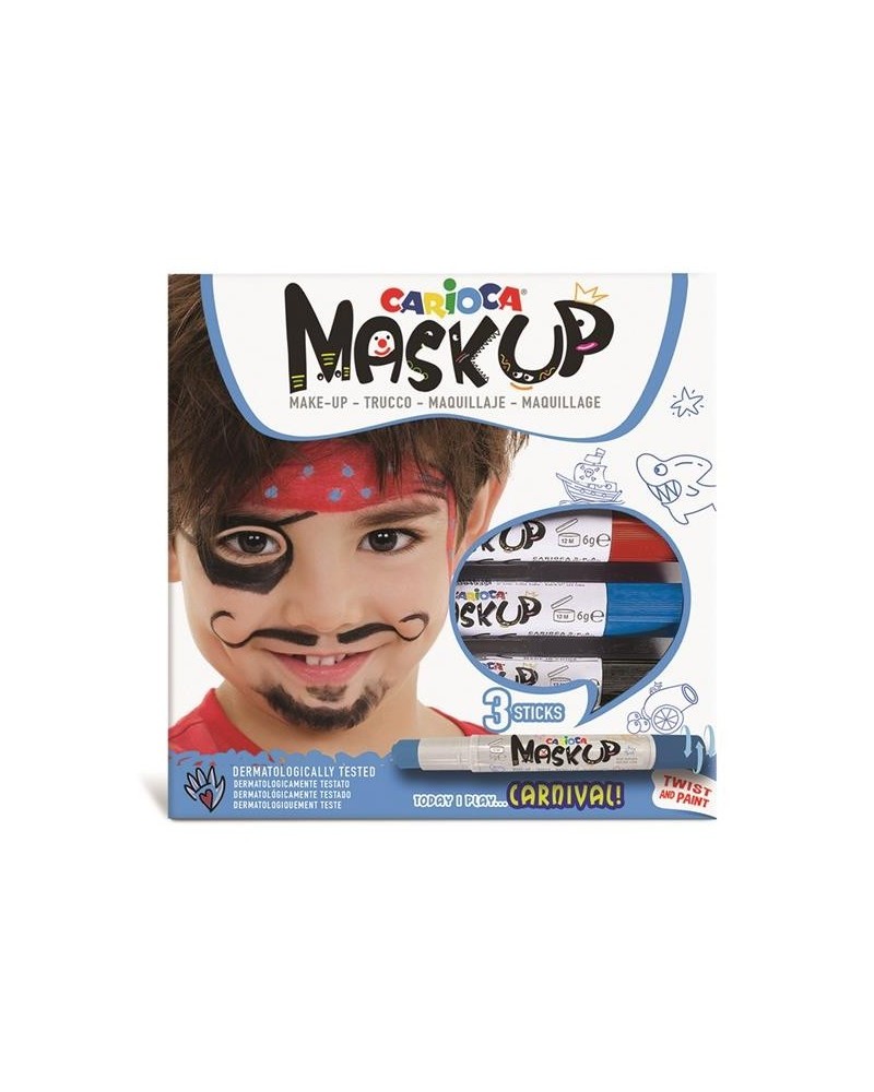 CARIOCA MASK UP CARNIVAL 3 ΜΑΡΚΑΔΟΡΟΙ ΠΡΟΣΩΠΟΥ (43050)