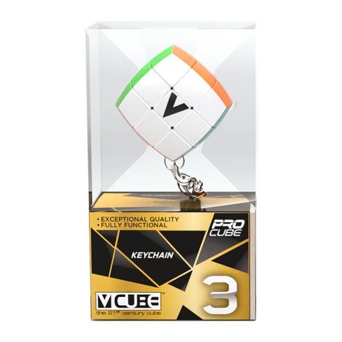 V-CUBE KEYCHAIN 3X3 MΠΡΕΛΟΚ ΣΤΡΟΓΓΥΛΟ (301099)