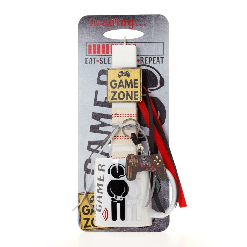 ΛΑΜΠΑΔΑ ΜΕ ΠΛΑΤΗ & ΚΟΥΠΑ GAMER ΓΚΡΙ - ΔΩΡΟ ΤΟ ΚΟΥΤΙ (41-1151Κ)