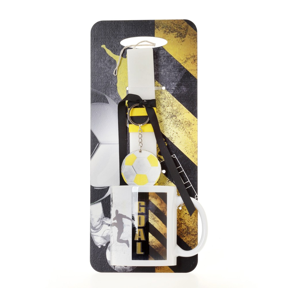 ΛΑΜΠΑΔΑ ΜΕ ΠΛΑΤΗ & ΚΟΥΠΑ ΠΟΔΟΣΦΑΙΡΟ ΚΙΤΡΙΝΟ- ΔΩΡΟ ΤΟ ΚΟΥΤΙ (41-1189Κ)