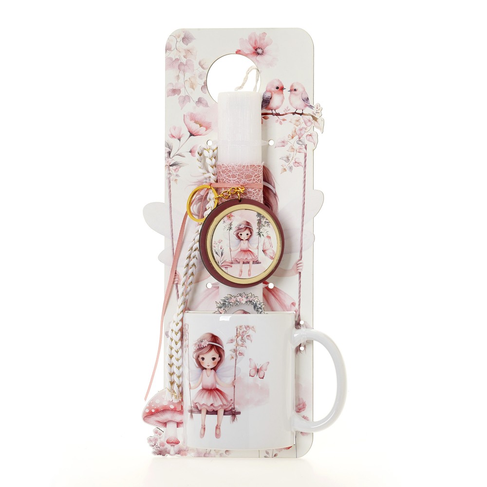 ΛΑΜΠΑΔΑ ΜΕ ΠΛΑΤΗ & ΚΟΥΠΑ ΝΕΡΑΙΔΑ ΣΕ ΚΟΥΝΙΑ - ΔΩΡΟ ΤΟ ΚΟΥΤΙ (41-1285Κ)