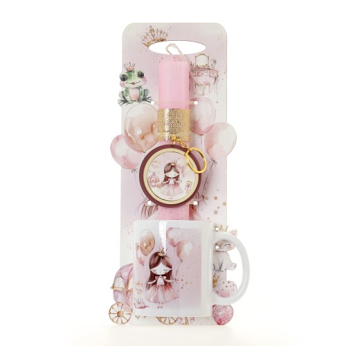 ΛΑΜΠΑΔΑ ΜΕ ΠΛΑΤΗ & ΚΟΥΠΑ ΠΡΙΓΚΙΠΙΣΣΑ ΒΑΤΡΑΧΟΣ - ΔΩΡΟ ΤΟ ΚΟΥΤΙ (41-1292Κ)