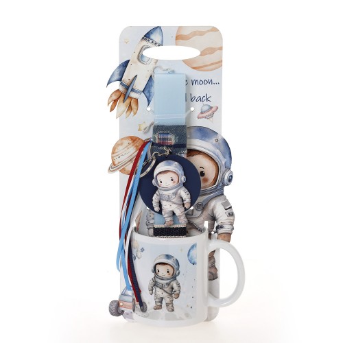 ΛΑΜΠΑΔΑ ΜΕ ΠΛΑΤΗ & ΚΟΥΠΑ ΑΣΤΡΟΝΑΥΤΗΣ ΔΙΑΣΤΗΜΑ - ΔΩΡΟ ΤΟ ΚΟΥΤΙ (41-1311Κ)