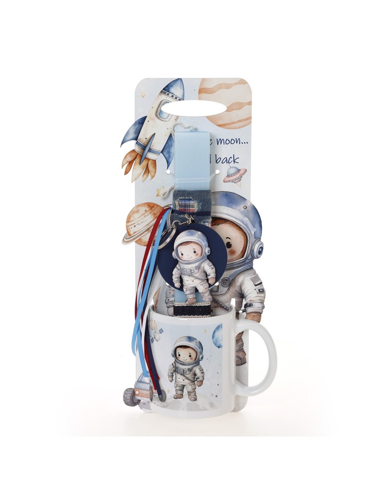 ΛΑΜΠΑΔΑ ΜΕ ΠΛΑΤΗ & ΚΟΥΠΑ ΑΣΤΡΟΝΑΥΤΗΣ ΔΙΑΣΤΗΜΑ - ΔΩΡΟ ΤΟ ΚΟΥΤΙ (41-1311Κ)