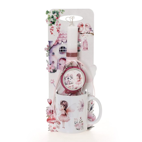 ΛΑΜΠΑΔΑ ΜΕ ΠΛΑΤΗ & ΚΟΥΠΑ ΝΕΡΑΙΔΑ ΜΕ ΣΠΙΤΙ Κ ΠΟΥΛΑΚΙΑ - ΔΩΡΟ ΤΟ ΚΟΥΤΙ (41-1316Κ)