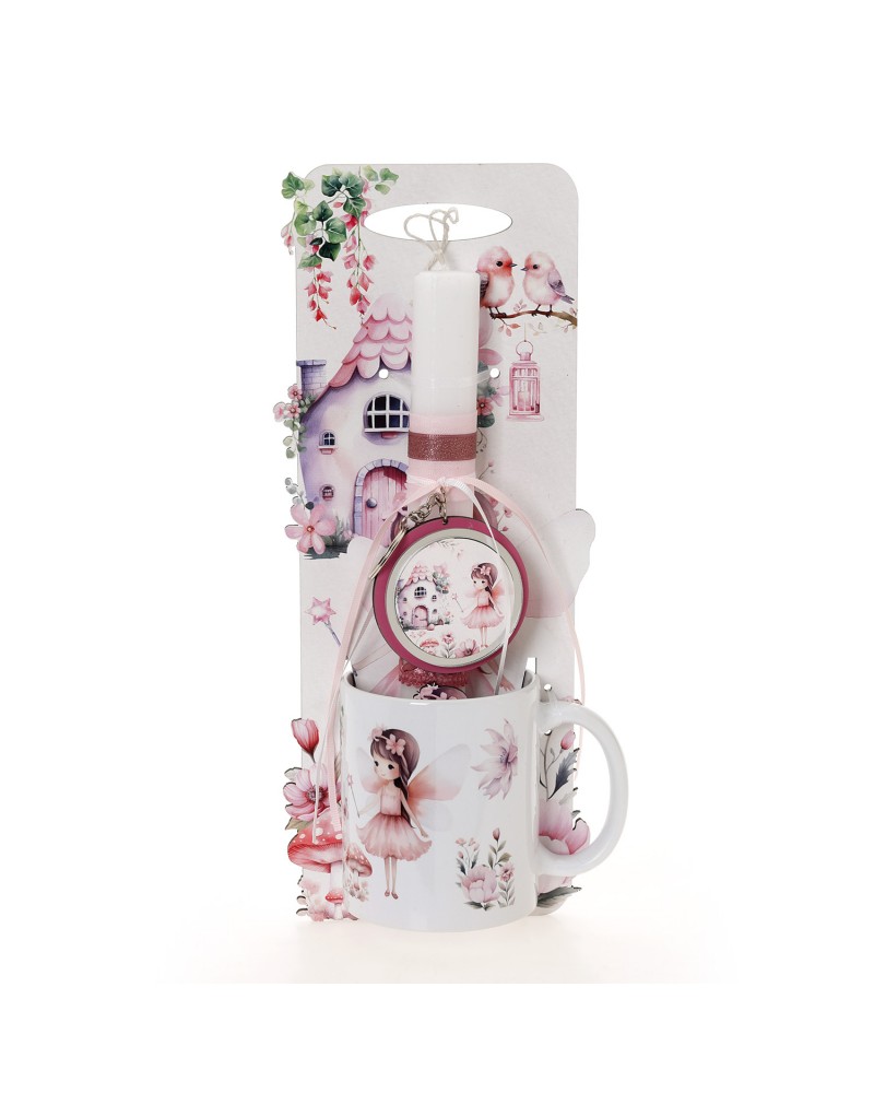 ΛΑΜΠΑΔΑ ΜΕ ΠΛΑΤΗ & ΚΟΥΠΑ ΝΕΡΑΙΔΑ ΜΕ ΣΠΙΤΙ Κ ΠΟΥΛΑΚΙΑ - ΔΩΡΟ ΤΟ ΚΟΥΤΙ (41-1316Κ)