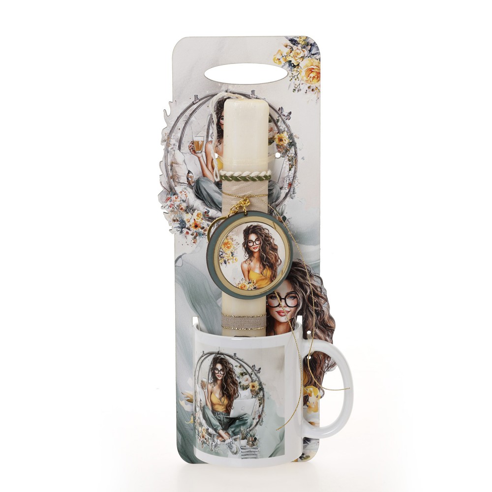 ΛΑΜΠΑΔΑ ΜΕ ΠΛΑΤΗ & ΚΟΥΠΑ ΚΟΠΕΛΑ ΚΟΥΝΙΑ - ΔΩΡΟ ΤΟ ΚΟΥΤΙ (41-1344Κ)