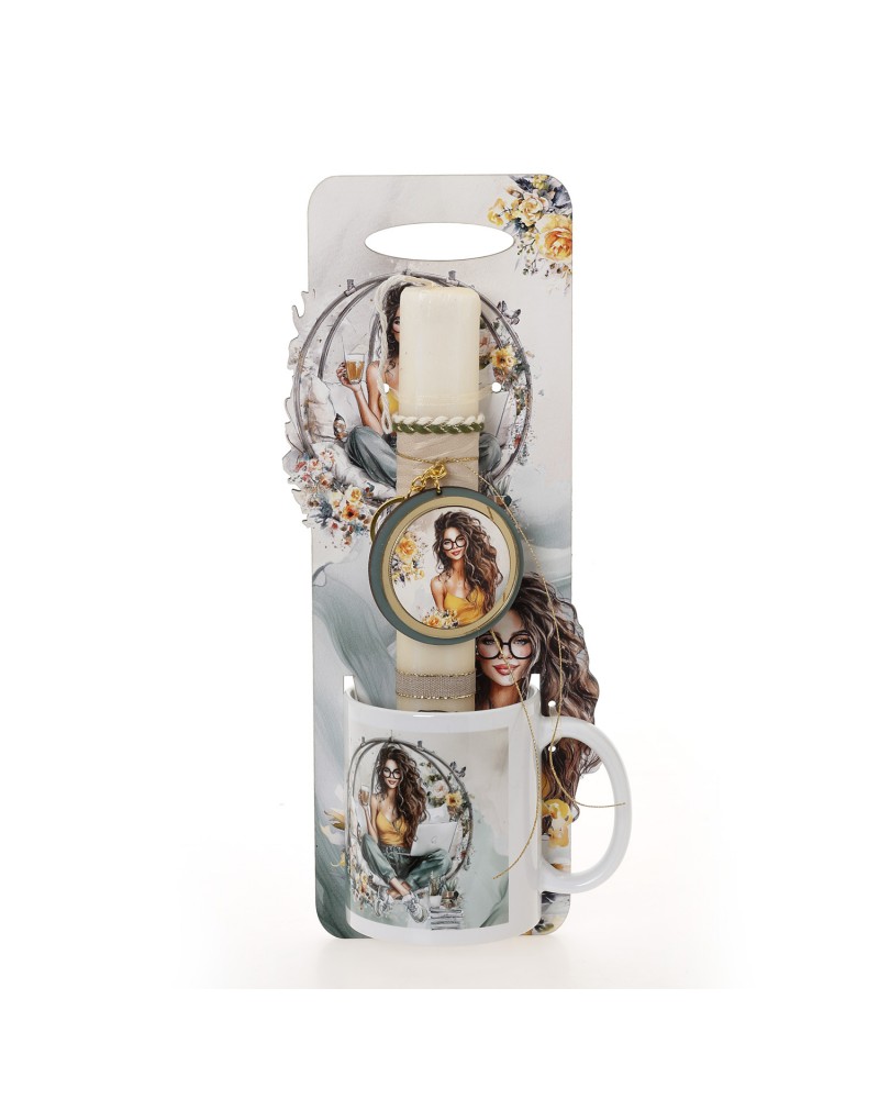 ΛΑΜΠΑΔΑ ΜΕ ΠΛΑΤΗ & ΚΟΥΠΑ ΚΟΠΕΛΑ ΚΟΥΝΙΑ - ΔΩΡΟ ΤΟ ΚΟΥΤΙ (41-1344Κ)