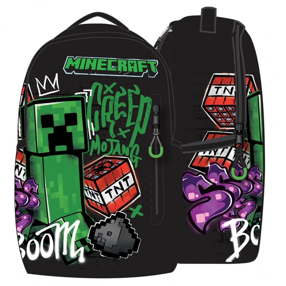 GIM ΣΑΚΙΔΙΟ ΔΗΜΟΤΙΚΟΥ ΟΒΑΛ SPORT MINECRAFT METRO ART (316-03032)