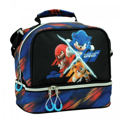 GIM ΤΣΑΝΤΑΚΙ ΦΑΓΗΤΟΥ OBΑΛ SONIC 3 THE HEDGEHOG (334-86220)