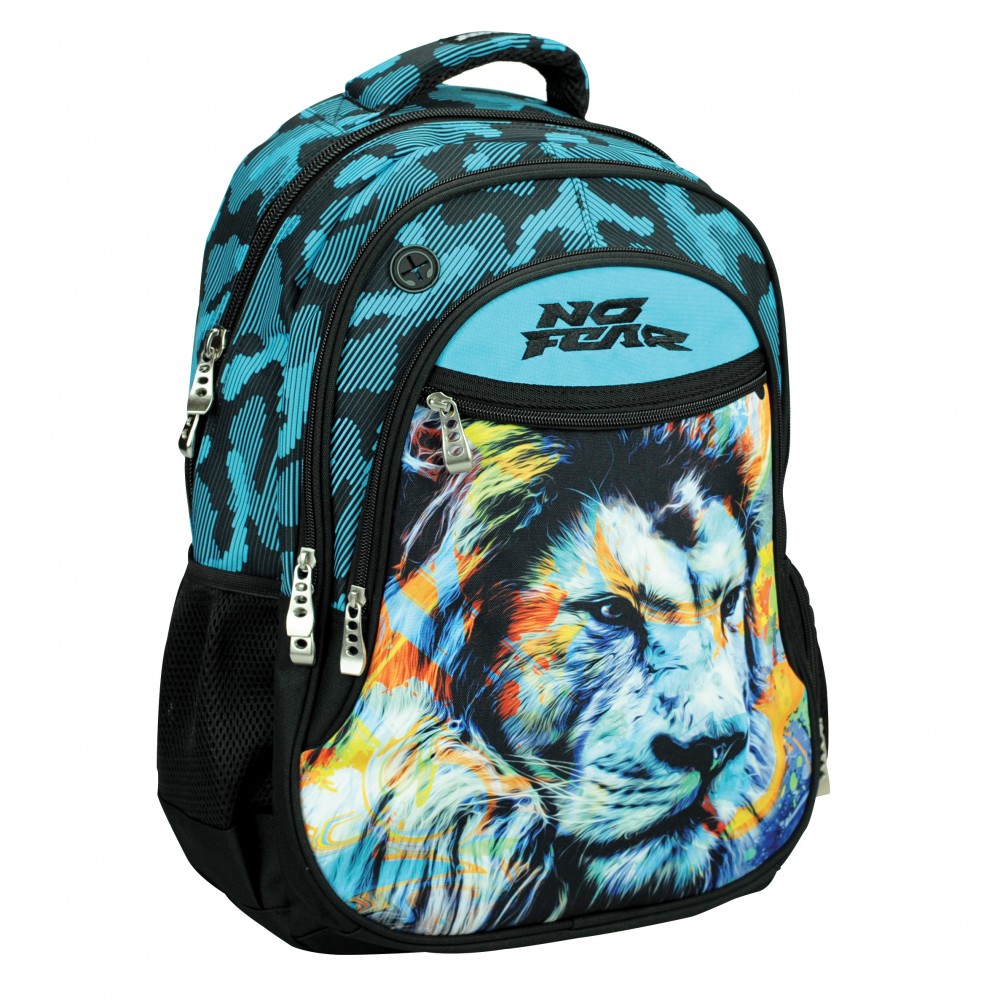 BMU ΣΑΚΙΔΙΟ NO FEAR FLUO LION (348-45031)