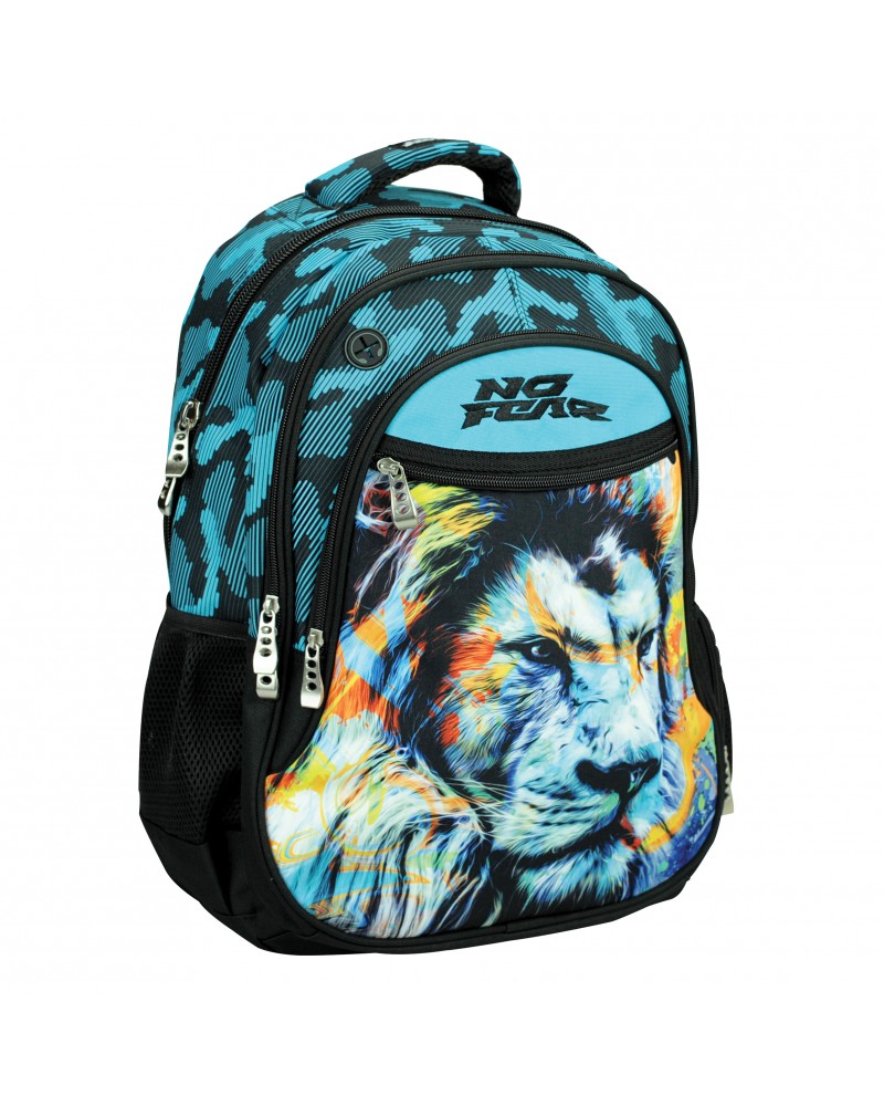 BMU ΣΑΚΙΔΙΟ NO FEAR FLUO LION (348-45031)