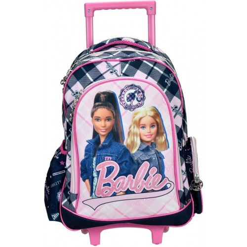 GIM ΤΣΑΝΤΑ TROLLEY ΔΗΜΟΤΙΚΟΥ BARBIE VARSITY (349-87074)