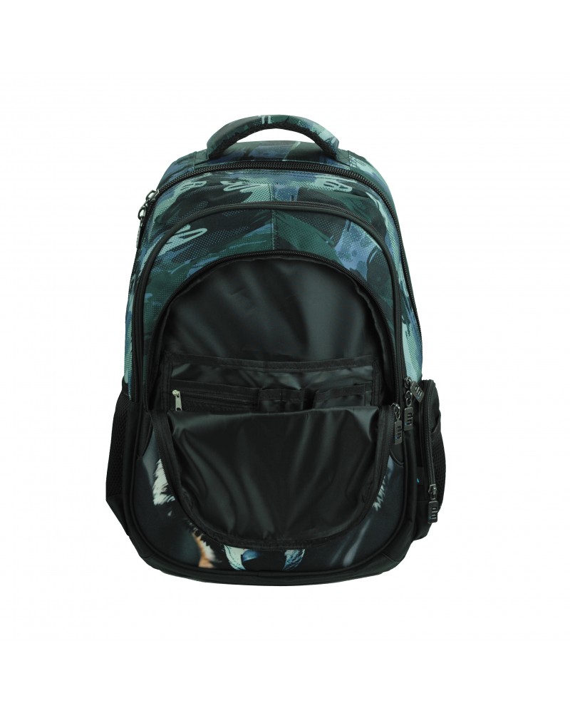 BMU ΣΑΚΙΔΙΟ ΣΧΟΛΙΚΟ ΟΒΑΛ BLUE EYE WOLF (357-33031)