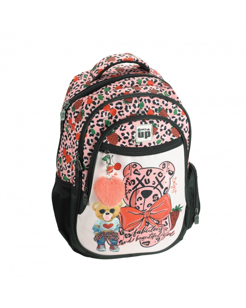 BMU ΣΑΚΙΔΙΟ ΣΧΟΛΙΚΟ ΟΒΑΛ FASHION BEAR (357-35031)