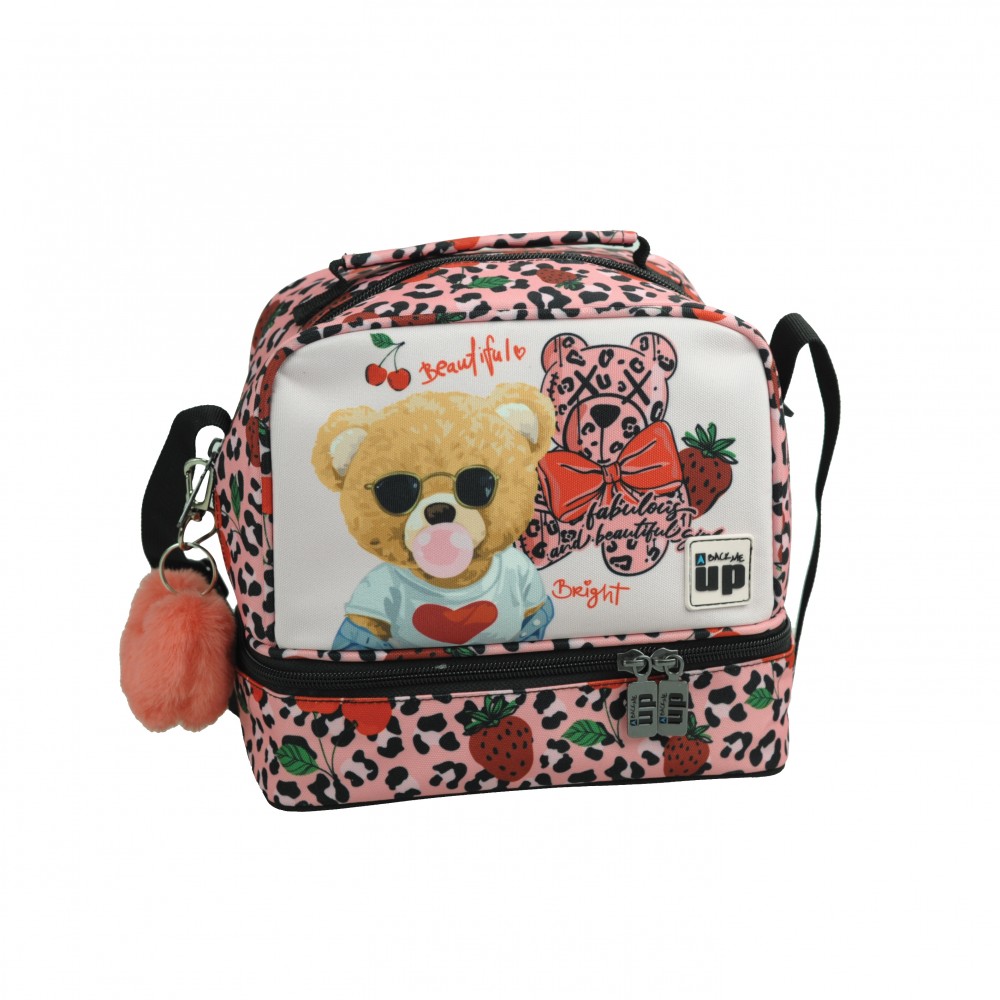 BMU ΤΣΑΝΤΑΚΙ ΦΑΓΗΤΟΥ OBΑΛ FASHION BEAR (357-35220)
