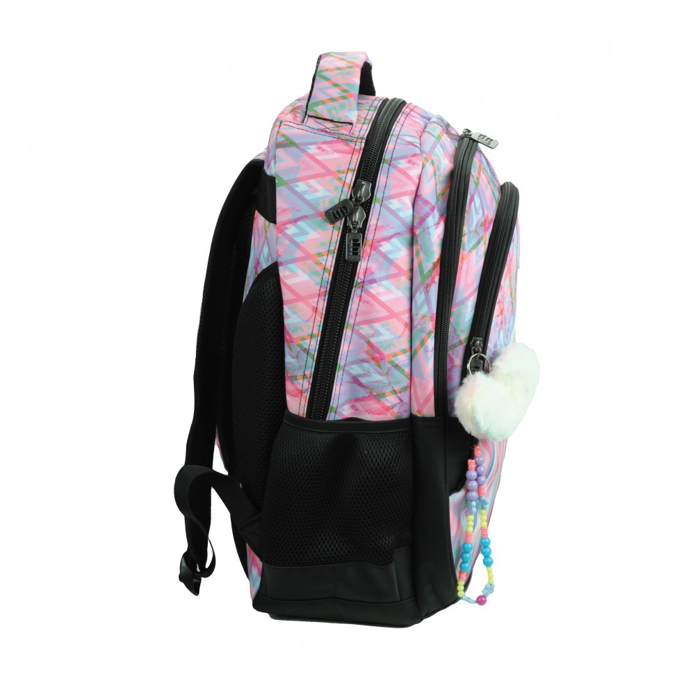 BMU ΣΑΚΙΔΙΟ ΣΧΟΛΙΚΟ ΟΒΑΛ PASTEL UNICORN (357-41031)