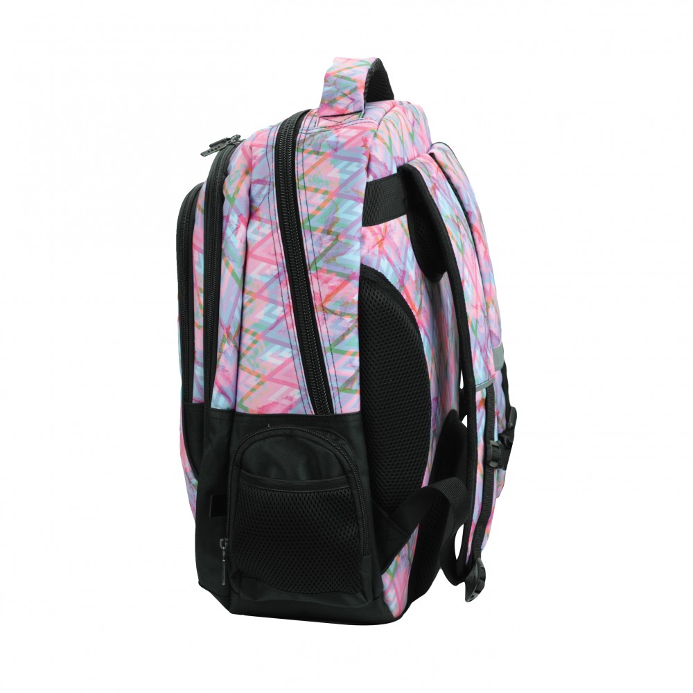 BMU ΣΑΚΙΔΙΟ ΣΧΟΛΙΚΟ ΟΒΑΛ PASTEL UNICORN (357-41031)