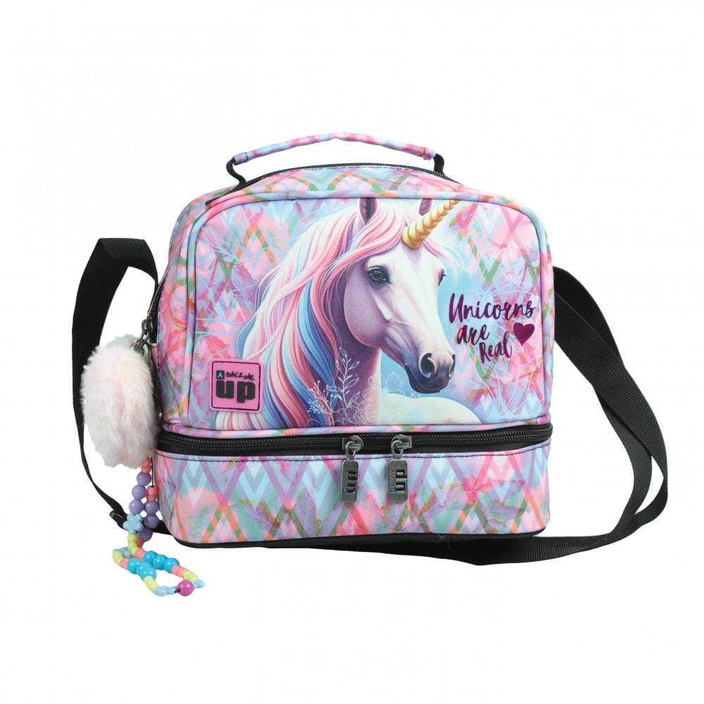 BMU ΤΣΑΝΤΑΚΙ ΦΑΓΗΤΟΥ OBΑΛ PASTEL UNICORN (357-41220)