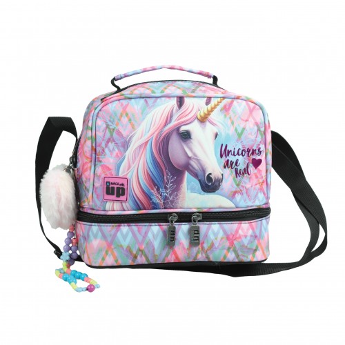 BMU ΤΣΑΝΤΑΚΙ ΦΑΓΗΤΟΥ OBΑΛ PASTEL UNICORN (357-41220)