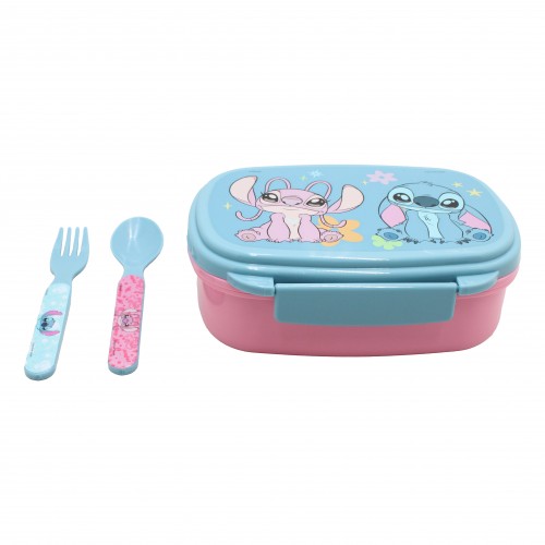 GIM ΔΟΧΕΙΟ ΦΑΓΗΤΟΥ 500ML ΜΕ ΚΟΥΤΑΛΙ/ΠΙΡΟΥΝΙ STITCH (552-05276)