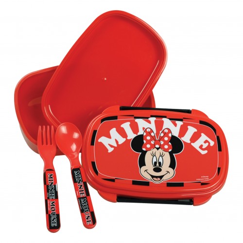 GIM ΔΟΧΕΙΟ ΦΑΓΗΤΟΥ 500ML ΜΕ ΚΟΥΤΑΛΙ/ΠΙΡΟΥΝΙ MINNIE (553-05276)