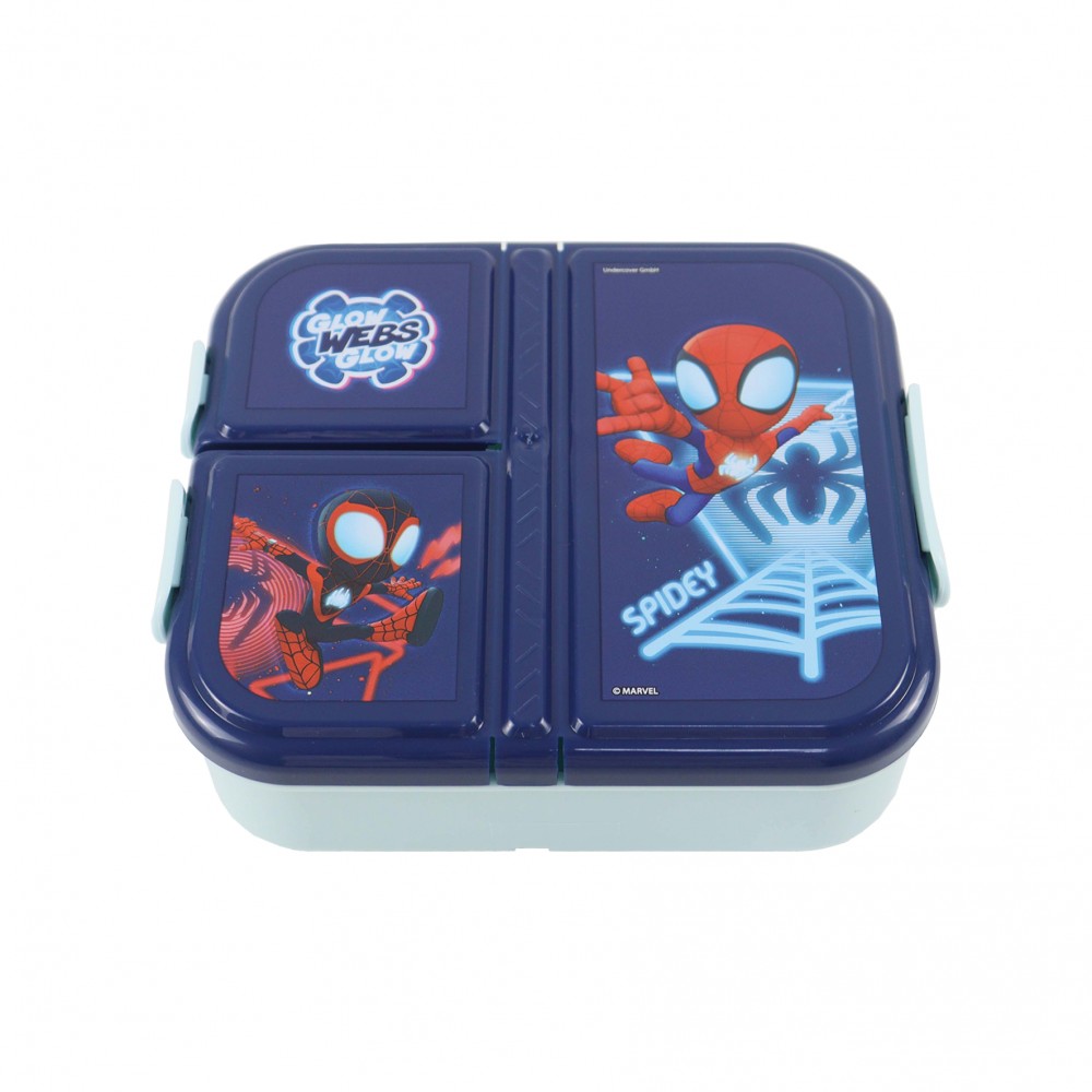 GIM ΔΟΧΕΙΟ ΦΑΓΗΤΟΥ 3ΧΩΡΩΝ 800ml SPIDEY (557-03277)