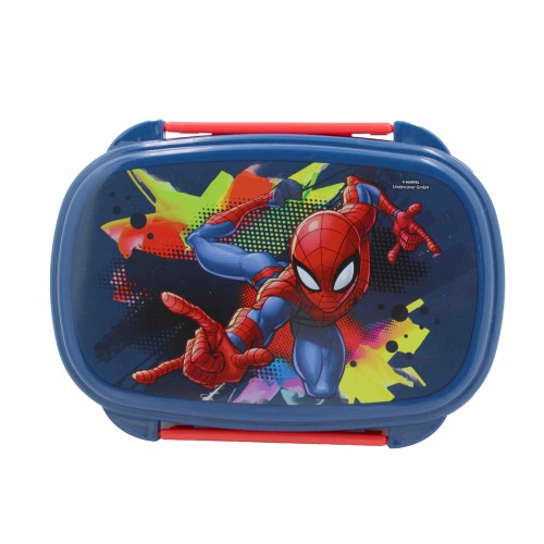 GIM ΔΟΧΕΙΟ ΦΑΓΗΤΟΥ 500ML ΜΕ ΚΟΥΤΑΛΙ/ΠΙΡΟΥΝΙ SPIDERMAN (557-12276)