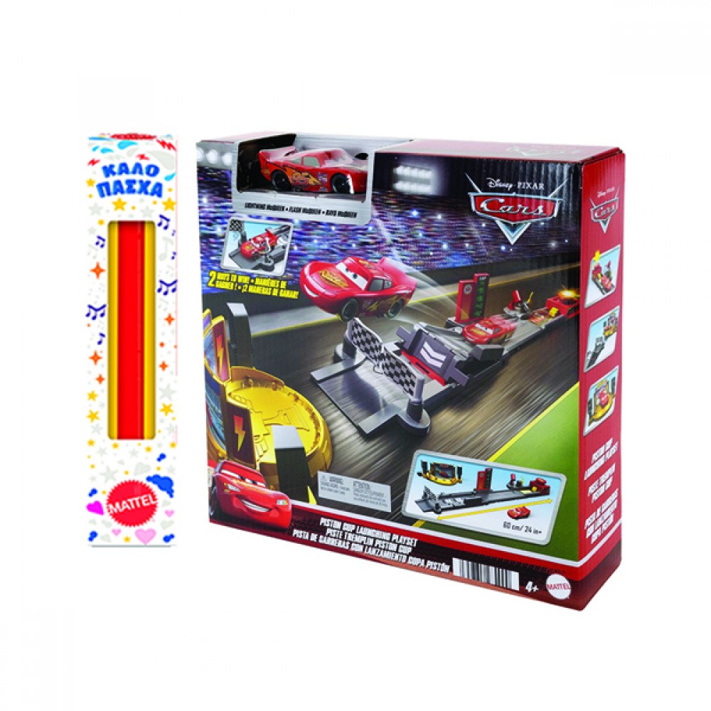 ΛΑΜΠΑΔΑ CARS ΣΕΤ ΠΑΙΧΝΙΔΙΟΥ PISTON CUP LAUNCHING  (JDJ02)