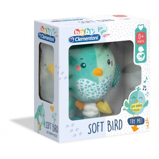 CLEMENTONI ΒΡΕΦΙΚΟ ΜΟΥΣΙΚΟ ΧΝΟΥΔΩΤΟ ΠΟΥΛΑΚΙ SOFT BIRD (1000-17269) CLEMENTONI ΒΡΕΦΙΚΟ ΜΟΥΣΙΚΟ ΧΝΟΥΔΩΤΟ ΠΟΥΛΑΚΙ SOFT BIRD (1000-17269)