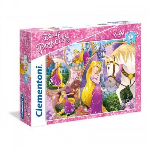 Παζλ Clementoni 24 Maxi S.C. Disney Princess Μαλλιά κουβάρια (1200-23702)