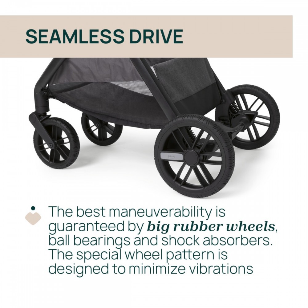 Chicco Καρότσι Μωρού Bellagio 2 Black Satin για Παιδί έως 22kg