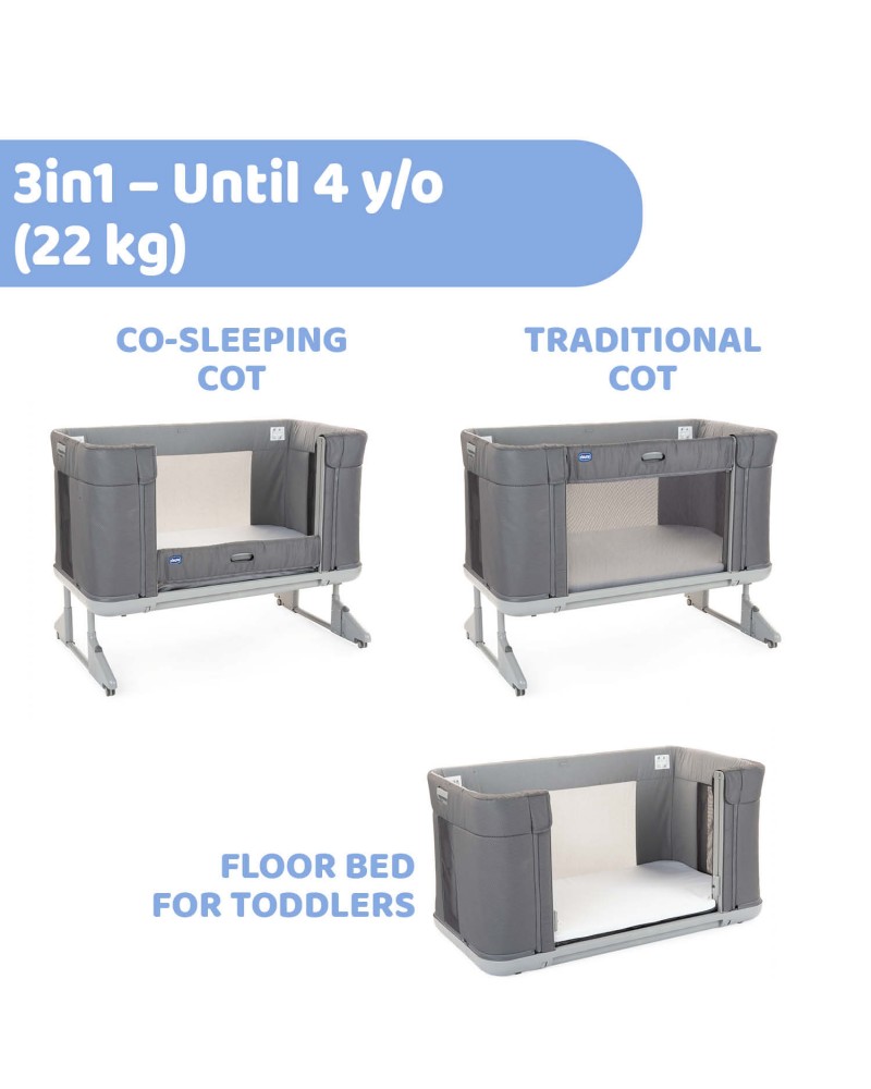Chicco Λίκνο Next 2 Me Forever Moon Grey