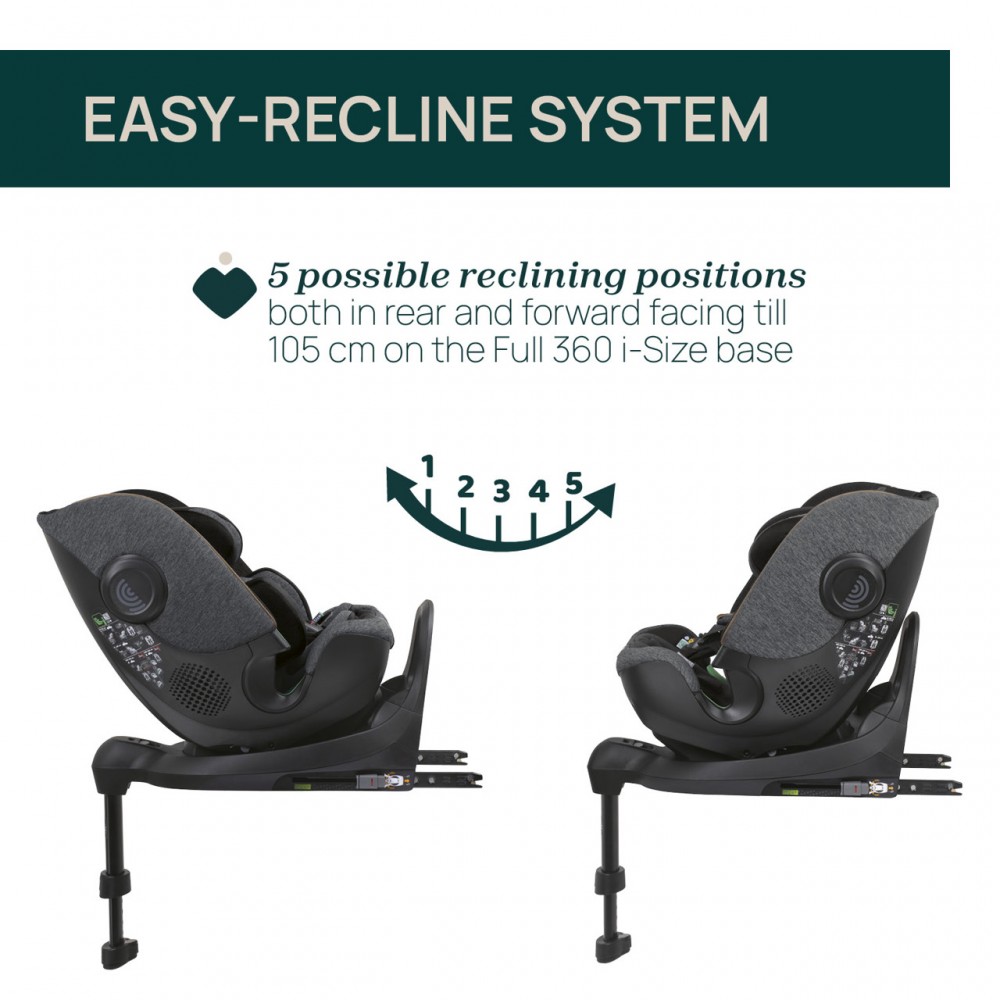 Chicco Καθισματάκι Αυτοκινήτου Bi-Seat i-Size Air για Παιδί 40-150 cm Graphite