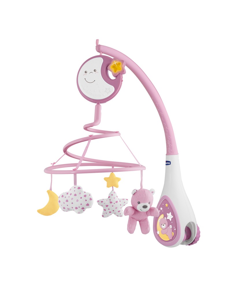 Chicco Βρεφικό Περιστρεφόμενο Κούνιας με Μελωδίες 3 σε 1 Next2Dreams Ροζ Για 0+
