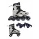 ΑΘΛΟΠΑΙΔΙΑ 10306 Αυξομειούμενα Πατίνια/Roller Skates 2 σε 1 - Γκρι